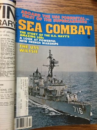 14x Vintage Sea Classics & Sea Combat Magazines 1980 - 1981 In Binder 2