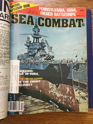 14x Vintage Sea Classics & Sea Combat Magazines 1980 - 1981 In Binder 4