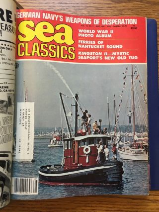 14x Vintage Sea Classics & Sea Combat Magazines 1980 - 1981 In Binder 5