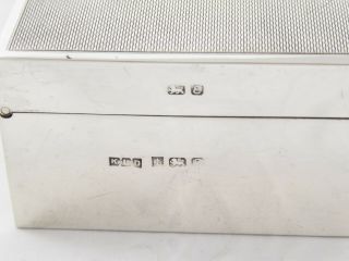 SMART VINTAGE ENGLISH SOLID STERLING SILVER CIGARETTE TRINKET BOX 1979 5