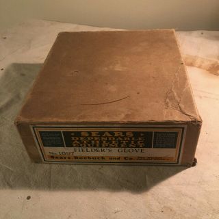 Vintage Sears Travis C.  Jackson Baseball Glove And Box