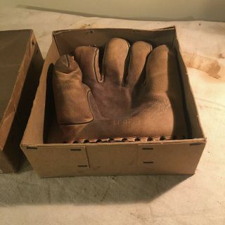 Vintage Sears Travis C.  Jackson Baseball Glove and Box 2