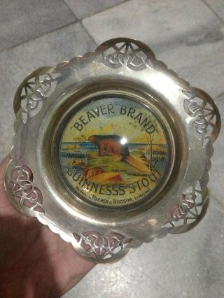 Antique Guinness Paperweight Beaver Brand Rare