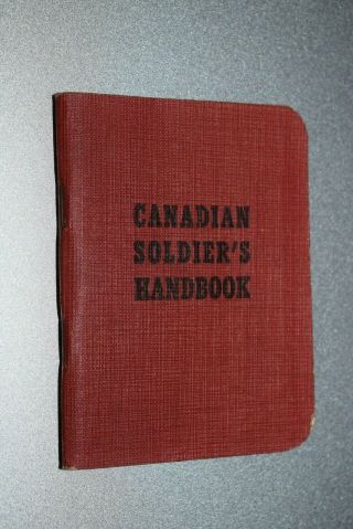 Antique Ww2 Canadian Soldier Handbook Wwii Canada