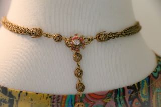 Vintage Miriam Haskell Gorgeous One Of A Kind Classic Necklace 6