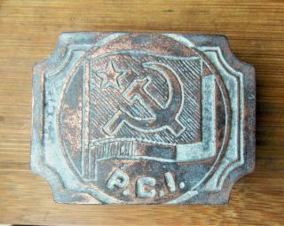 Italian Buckle,  Communist Partisans From P.  C.  I. ,  Ww 2,  Ww Ii