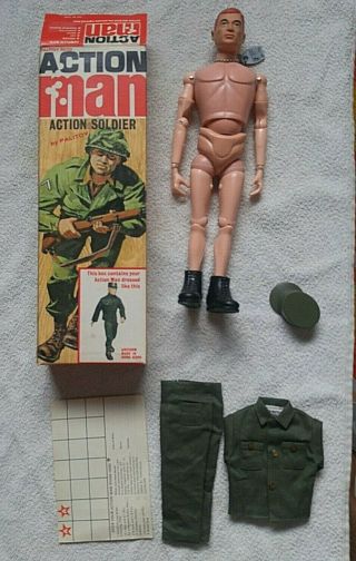 Vintage Action Man First Issue Mib Boxed With Figure