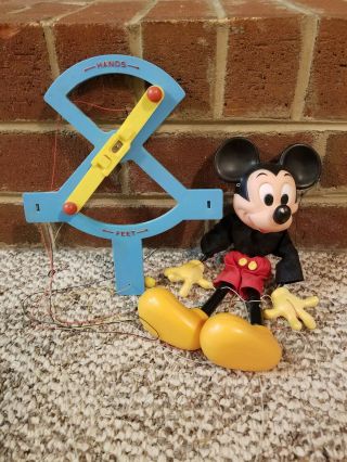 Rare Vintage 1977 Madison Ltd Mickey Mouse String Puppet Walt Disney