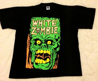 Vintage 1995 White Zombie Freakazoid T Shirt Oversized Print Rare 90s Vtg Xl