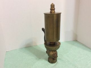Vintage 3” Chime Brass Steam Whistle 12” Tall. 2