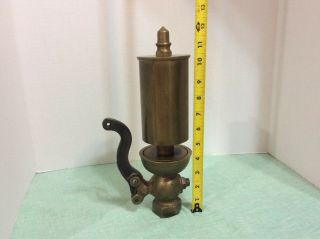 Vintage 3” Chime Brass Steam Whistle 12” Tall. 4