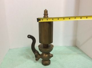 Vintage 3” Chime Brass Steam Whistle 12” Tall. 5