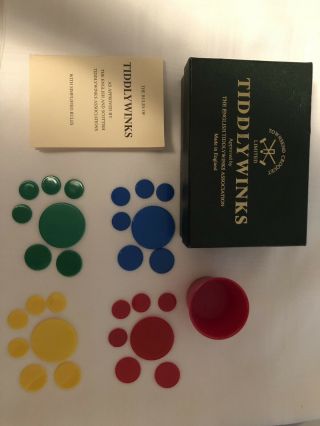 Tiddlywinks Game - Townsend Croquet Limited - Made In England Official Rules