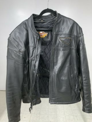 Harley Davidson Leather Riding Jacket 2xl
