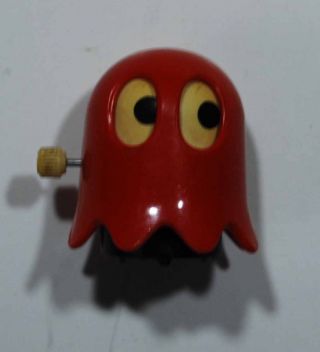 Vintage Tomy Pac - Man Red Ghost Blinky Wind Up Toy
