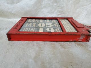 Vintage Texaco Visible Gas Pump Station Price Sign Rare 1930 ' s 8