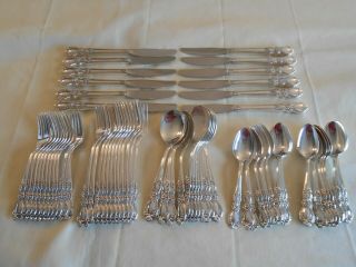1847 Rogers Bros " Heritage " Silver Plated Grille Set - Service For 12