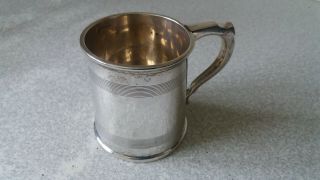 Lovely Antique Sterling Silver Half Pint Tankard - Hallmarked Birmingham 1911