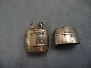 Rare Vintage Austrian Imco 3500 Pocket Petrol Lighter Feuerzeug Barrel Shaped