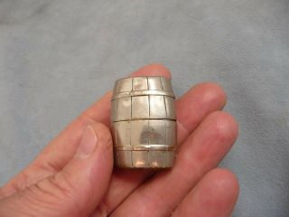 rare vintage austrian IMCO 3500 pocket petrol lighter feuerzeug barrel shaped 9