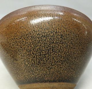 H060: Chinese tea bowl of porcelain of popular NOGIME - TENMOKU - CHAWAN 3