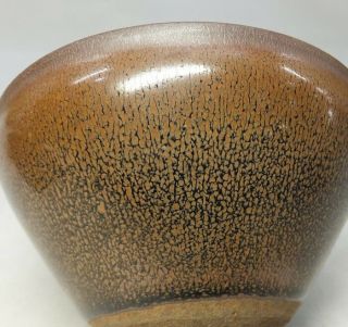 H060: Chinese tea bowl of porcelain of popular NOGIME - TENMOKU - CHAWAN 5