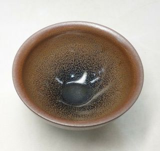 H060: Chinese tea bowl of porcelain of popular NOGIME - TENMOKU - CHAWAN 7