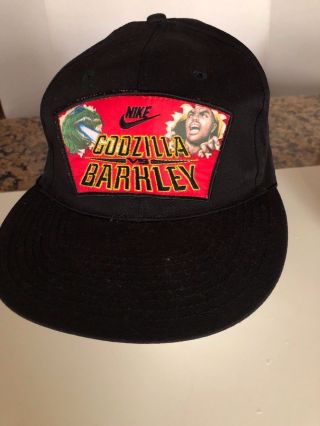 Vintage Godzilla Vs Barkley Cap,  Toho Trademark 1992 Nike Tag