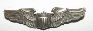 Amico Sterling Ww2 United States Army Air Force Pilots Wing Military Pin