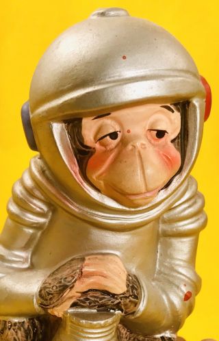 Rare Nasa Moon Landing Collectible Ham Chimp Monkey Figurine Napco - Space Race