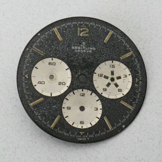 Rare Vintage Breitling 765 Avi Dial 1950s Collectors Item Chronograph Nr Patina