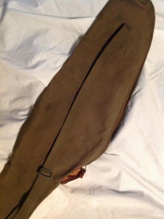 WW2 U.  S.  military M1 carbine canvas carry case,  1 missing leather reinforcement 6