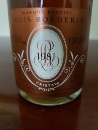 Louis Roederer Cristal Champagne rose Vintage 1981 - 750ml 7