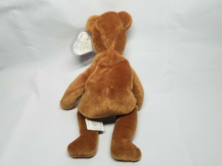 Authentic Ty Beanie Baby Old Face OF Brown Teddy Rare 1st/1st Gen Canadian MWNMT 4