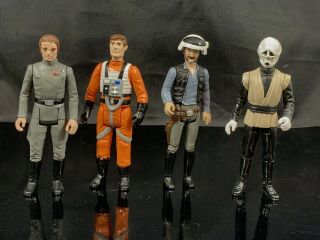 Vintage Kenner Star Wars Custom Figures:tagge,  Elis Helrot,  Red Leader,  Soldier