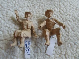 Roy Rogers And Dale Evans Rubber Seated Figures