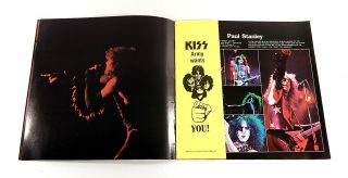 KISS Alive On Tour 1976 Rare Concert Book Program w/ KISS Army Insert 4