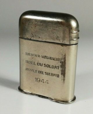 Thorens Wwii Christmas 1944 Soldiers Lighter Swiss Army