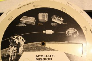 Rare Vintage NASA Apollo 11 Raytheon Mission Analyzer Guidance & Navigation Disk 3