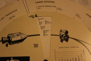 Rare Vintage NASA Apollo 11 Raytheon Mission Analyzer Guidance & Navigation Disk 7