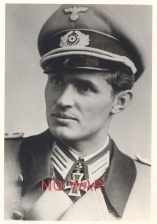 Wwii German War Photo Army Officer Erich Schneider The Knight Cross Holder