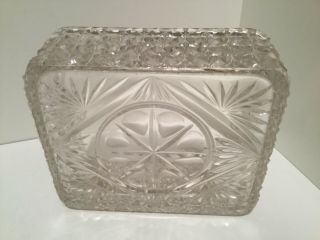 Quality Silver Plated EPNS & Cut Glass Crystal Butter Dish 5