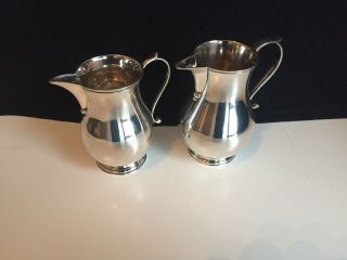 A Solid Silver Cream/ Milk Jugs London Hallmarks Combined Weight 297g