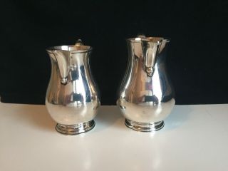 A Solid Silver Cream/ Milk Jugs London Hallmarks Combined Weight 297g 2