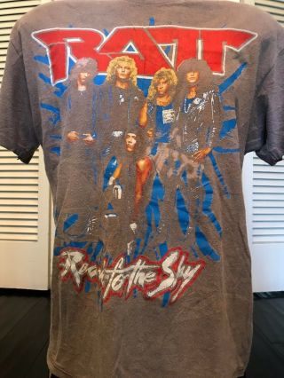 Vtg 89 Ratt Sky Tour Shirt Sz Xl Ozzy Rock Crue Metal Poison Arcade Dokken Dio