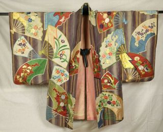 Antique 19/20th Century Japanese Meiji / Taisho Silk Kimono