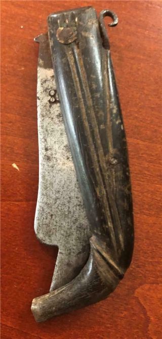 Old Antique Navaja Clasp Knife Civil War Era