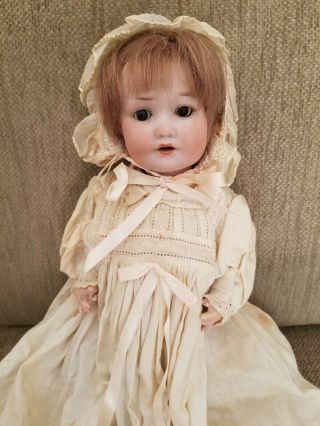 Antique Bisque Armand Marseille Character Baby Doll 971,  14 Inches.  A Cutie,  Euc