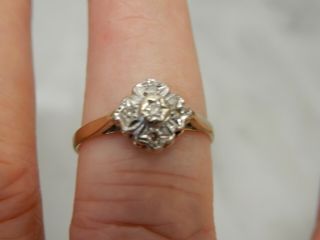 An Exceptional 18 Ct Gold Antique Art Deco Diamond Ring