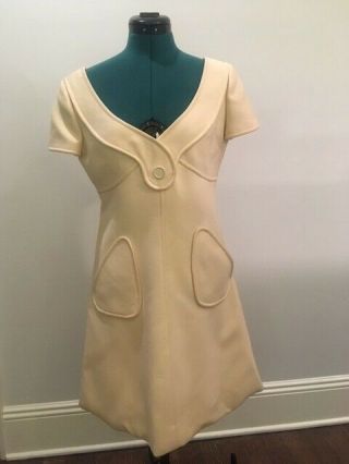 Iconic Vintage Courreges Little White Dress Spaceage